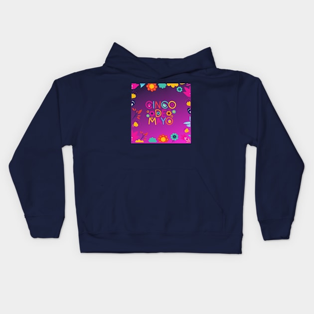 Cinco de Mayo  Mexican festival Kids Hoodie by souhailstore